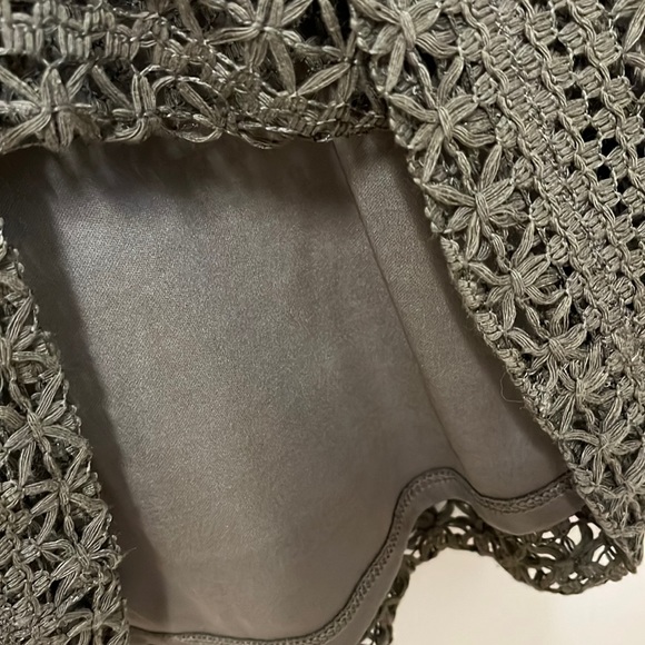 NWT!  Anne Klein Army Green Crochet Dress - Picture 5 of 14